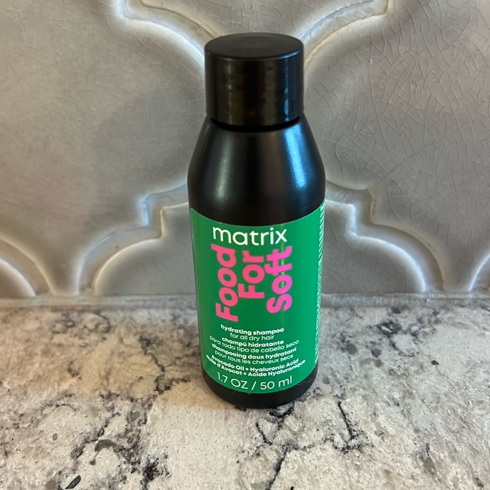 4/$14 Matrix Food For Soft Hydrating Shampoo, Travel Size 1.7 fl oz, NEW